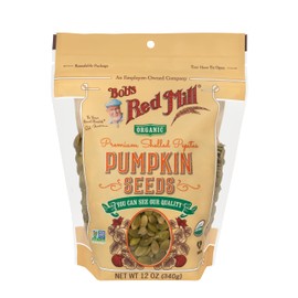 Bob's Red Mill Organic Pumpkin Seeds, 12oz (Pack of 4) - Non GMO, Vegan, Paleo Friendly, Keto Friendly, Kosher