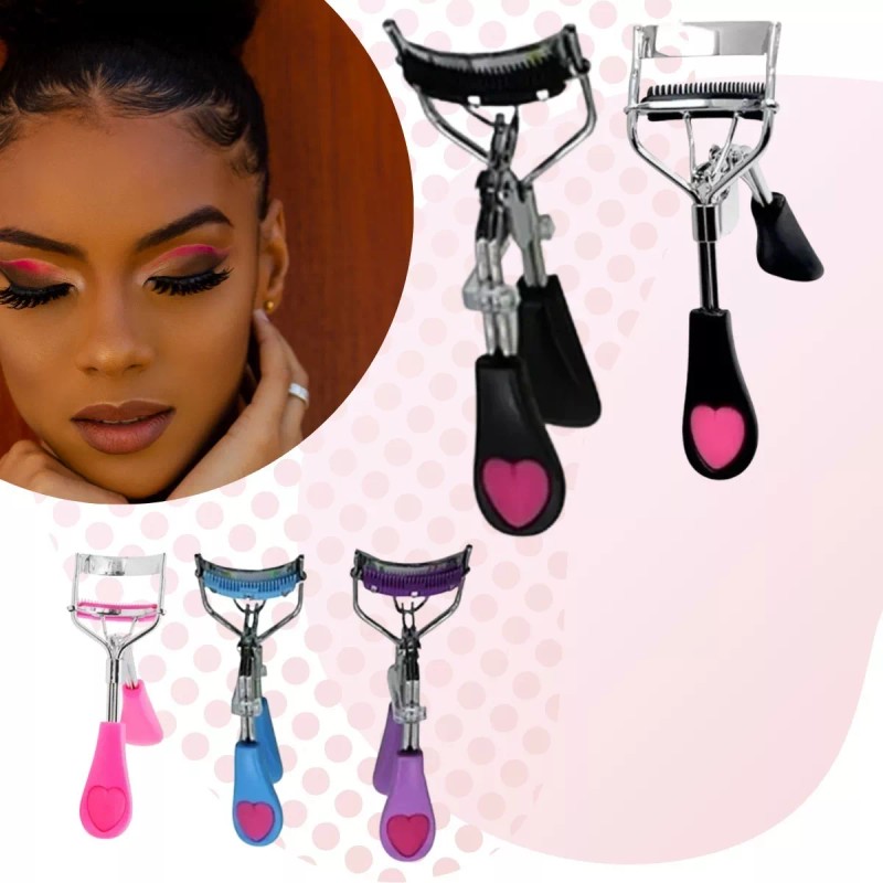 Rizador de pestañas Enchinador Rizador De Pestañas Con Cepillo Separador