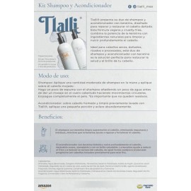 Tlalli Kit Shampoo Y Acondicionador 1l Leche Coco Queratina
