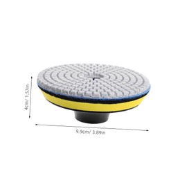 MAGICLULU Marble Polishing Compound 1 Set Stone Polishing Pads Round Diamond Sanding Plate for Granite Countertop
