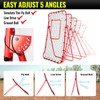PLAYAPUT 2 in 1 Baseball Rebouder Net and Pitching Net,