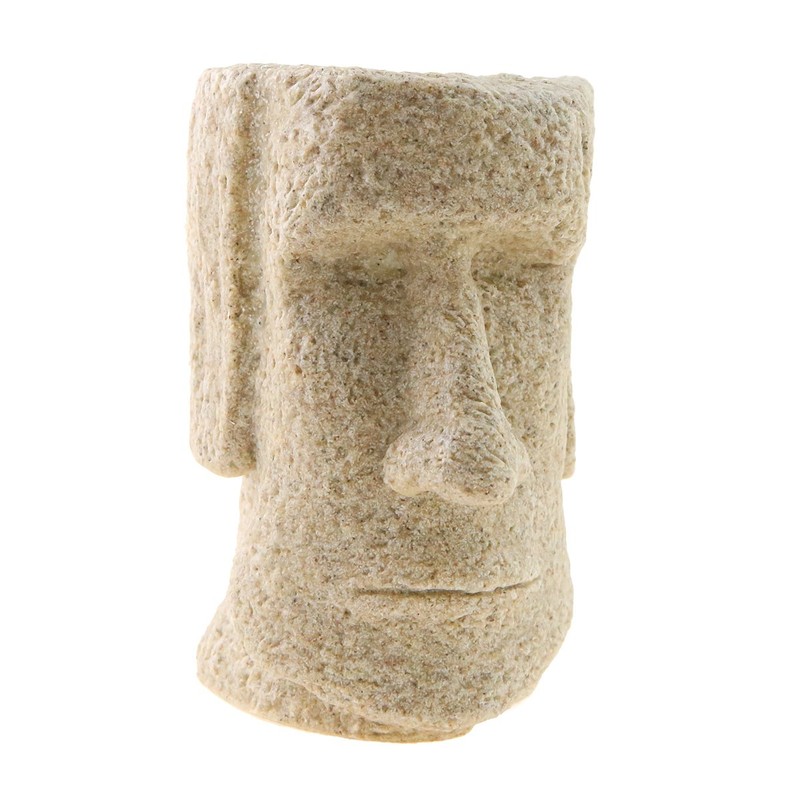 Winterworm Easter Island Moai Statue Resin Pen Holder Pencil Pot