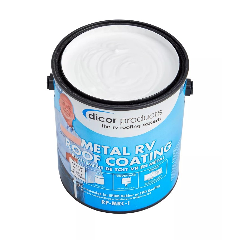 Dicor 1 Gallon White Elastic RV Roof Coating for Metal
