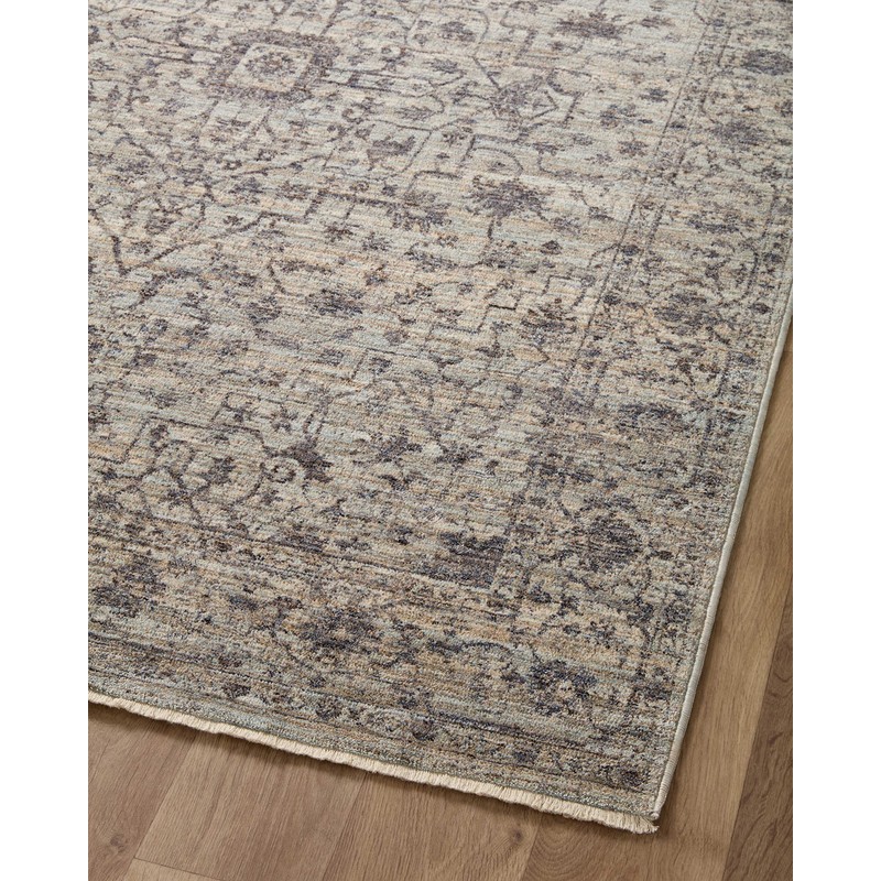 Loloi Sorrento Collection SOR-01 Mist/Charcoal 6'-7" x 9'-10" Area Rug