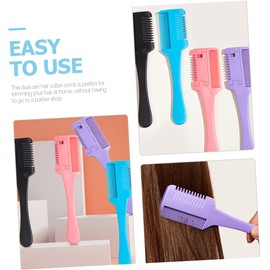 SAFIGLE Double-Sided Hair Thinning Combs 4pcs Portable Hair Cutting Tools for Home Styling Lightweight Convenient for Hairdressing