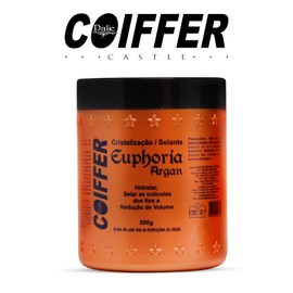 Coiffer Dalie Castle Usa Euphoria Argan Hair cream for crystallization and sealant - Pelo Crema 16.9oz - Best Brazilian Hair Cream. Experience the perfect balance of hydration, repair&protection