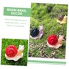 SUPVOX 21pcs Mini Snail Figurines Set for Garden Decor Educational