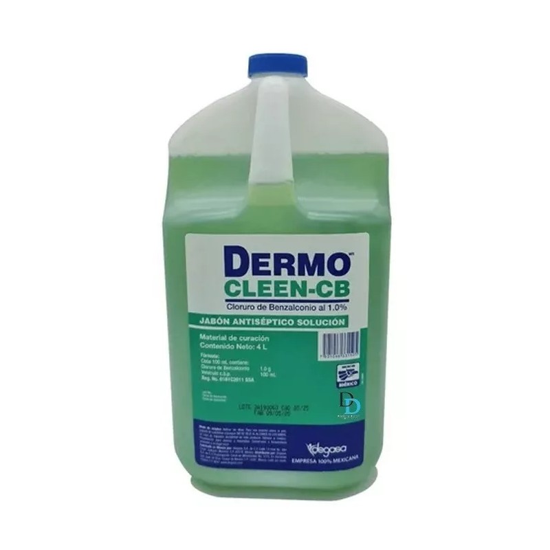 Degasa Dermocleen Jabón Antiséptico Benzalconio Jabón 4 L Cleen Cb
