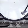 PRO SPIN White Acrylic Turntable Mat - Platter Slipmat for