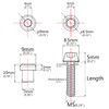 Wanyifa Titanium M5x16 18 20mm Bolt with Washer Hex Head