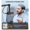 MAONO Micrófono PC Dinámico XLR, Micrófono Podcast Cardioide para Streaming,