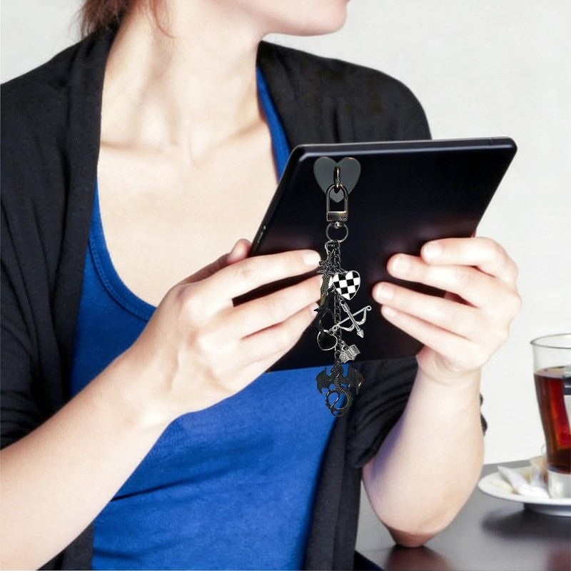 Sxdahran Charm Chain for Kindle, Fantasy E-Reader Decor Cute Charms