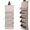 5 Slot Eyeglasses Storage Case Black Folding Multi Compartment Sunglass