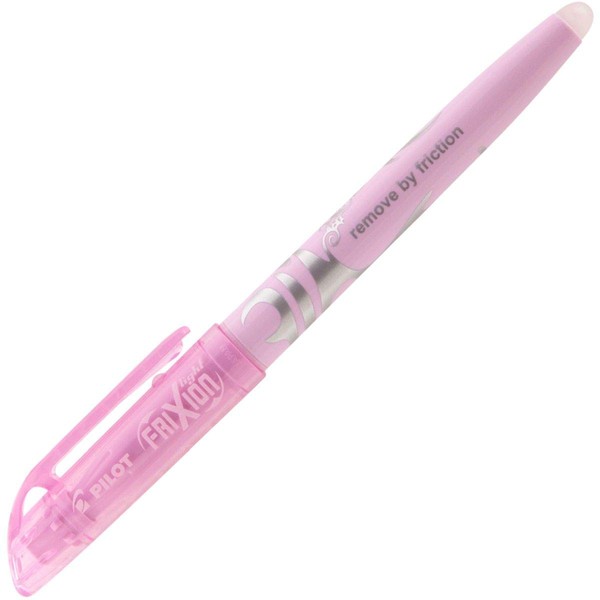 Pilot Frixion Light Soft Erasable Highlighter - Pastel Pink, Pack of 12