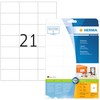 HERMA 8634 Adressetiketten, 10 Blatt, 70 x 42,3 mm, 21