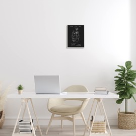 Stupell Industries Beer Barrel Tapping Device Vintage Inventor's Patent Diagram, Design by Dan Sproul