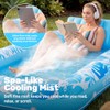 SLOOSH Misting System Inflatable Tanning Pool Lounger Float, 6 in