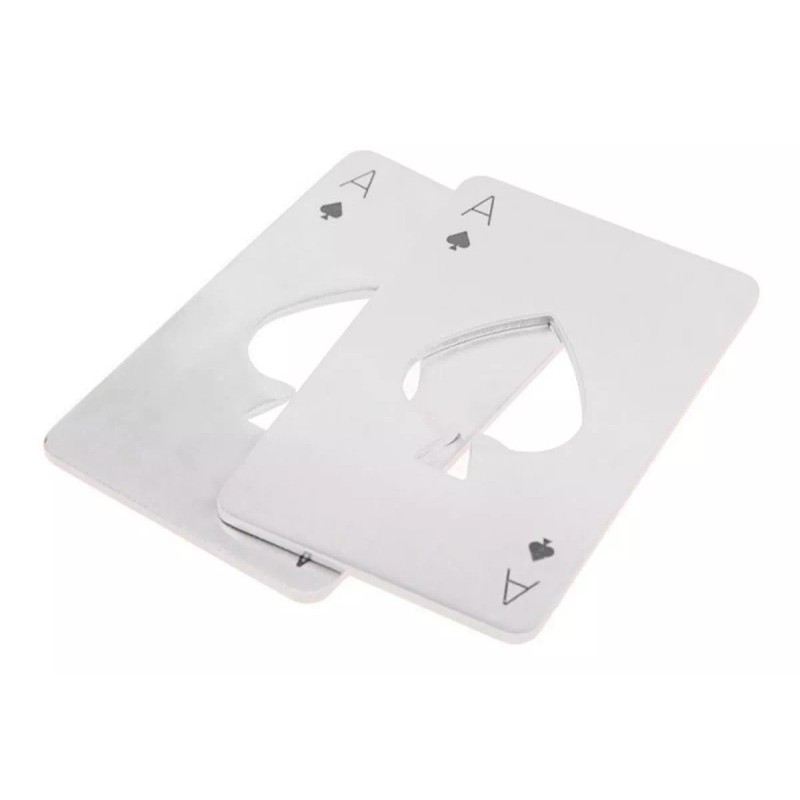 Mafab Tarjeta Destapador Botellas Carta Pokar Acero Inoxidable