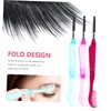 NOLITOY 2sets Professional Eyelash and Brow Comb Folding Makeup Tool