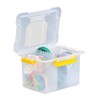 MEIJIA Plastic Tool Organizers With Removable Dividers,Plastic Storage Organizer Box