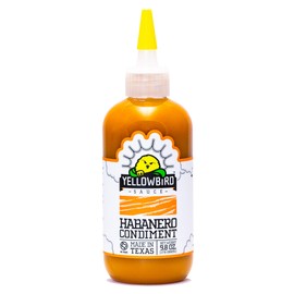 Hot Sauce by Yellowbird - with Habanero Peppers, Garlic, Carrots, and Tangerine - Plant-Based, Gluten Free, Non-GMO - Homegrown in Austin - 9.8 oz