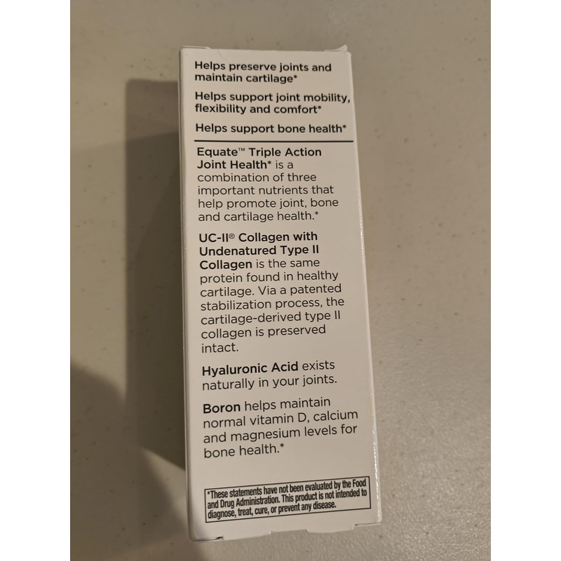 Equate Triple Action Joint Health, 30 Coated Tablets (Compare Move