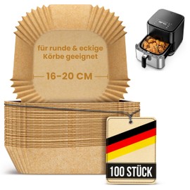 Smart-Planet Baking Paper - 100 Sheets, 16 x 16 x 4.5 cm, Food Safe, Non-Stick Coating, Oil and Water Resistant, High Temperature Resistant