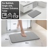 wyewye Memory Foam Bath Mat 40x60 cm Grey - Ultra-Soft