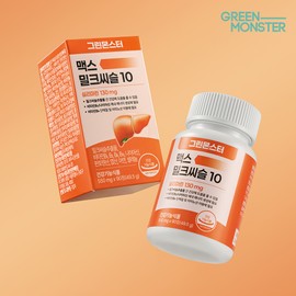 Green Monster [3 month supply] Green Monster Max Milk Thistle 10 90 tablets, 1 unit (liver health silymarin) / [3개월분] 그린몬스터 맥스 밀크씨슬 10 90정, 1개 (간 건강 실리마린)