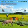 Qualirey 4 Pack Solar Indoor&Outdoor Motion Sensor Alarm Ultrasonic, 360°