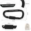 Boundless Voyage 8pcs Improved Outdoor Carabiner Aluminum Alloy D-Ring Locking