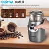 KSEV Digital Display Timer Electric Coffee Grinder, 150W Herb Grinder,