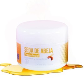 NATSHOP Crema Facial Seda de Abeja Natural con Aceite de Oliva y Romero - Hidratante y Reparador Facial - Libre de Químicos - Fácil Absorción - 50g
