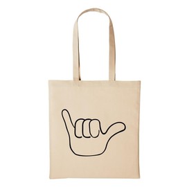 huuraa Hellweg Printing Jute Bag Hang Loose Surfer Skater Hand Gift Idea for Men and Women Bag Cotton for Friends and Family, beige