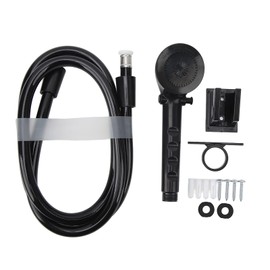 Aramox Camper Hand Shower for Motorhome, RV, Van, Travel Trailer, Motorhome, Hand Shower Set, 1.5M Hose, 3 Position Shower Head (Black)