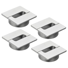 PATIKIL 2.4 Inch Desk Grommet, 4Pcs Cable Grommet Wire Management Cable Hole Cover Cord Organizer for Office Home Table Countertop, Silver