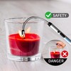 2-Pack Rechargeable Electric Candle Lighters, Flameless Windproof Long Lighter with