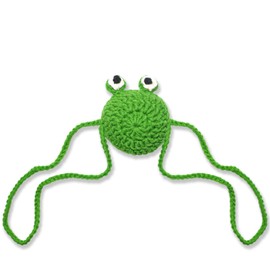 Maianruiy Hand Knitting Nose Warmer Fun Animal Gift Keep Nose Warm Nose Cover Winter Nose Warmers for All of the peple Dust Anti Air Conditioning(Green frogs)