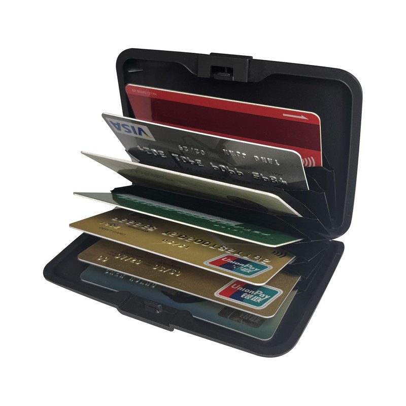 Rykitop Initial Letter Credit Card Holder,RFID Blocking ID Card Case