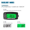 LCD Backlit Gauge Resettable Inductive Tachometer Hour Meter for 2/4
