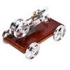Metal Stirling Engine Model Car Toy Kit Aluminum Alloy Science