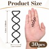 30PCS Spiral Hair Pins, Bun Twist Spiral Bobby Pins for