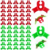 Pack of 80 Plant Benders Lst Clips Red and Green