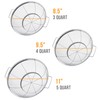 U.S. Kitchen Supply Set of 3 Stainless Steel Colander Strainers