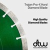 Trojan Pro-X Hard Diamond Blade for Cutting Brick, Concrete, Stonework,