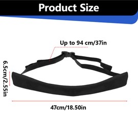 MIRKUZI 1 Piece Baby High Chair Shopping Cart Protector Seat Belt for Dining Chairs Portable Child Seat Safety Belt for Baby Dining Room Chairs, Shopping Cart Strap for Kids (Black)