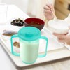 FakeFace Leak-proof drinking cup, seniors, adults, sippy cup, 2 handles,