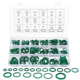 Pack of 270 Sealing Rings Set, O Ring Assortment, Purple O-Rings, Rubber Seals O Rings Kit, 18 Sizes Rubber Washers Seal Set for Sanitary Tap Cars Hydraulic Plumbing (Green)
