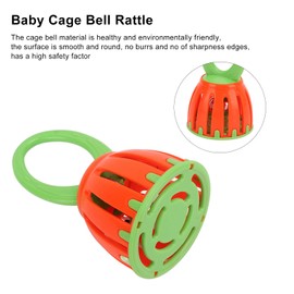 Healthy Oval Handle Baby Cage Bell Shaker Toy, Convenient and Detachable, Portable Safe for Early Training