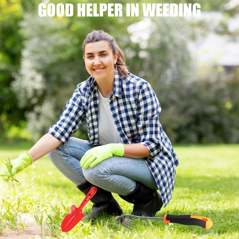 YANINEE 2 x Weeder with Handle, Weed Tool